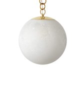 Светильник с текстурированным стеклом Мэйси Ø 35 см, цвет полированная латунь - Louvre Home