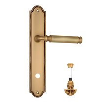 Дверная ручка Venezia Mosca WC-4 на планке PL98 французское золото - Venezia Collezione