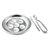 Набор для сервировки улиток Weis 3 предмета: тарелка, щипцы, вилка, сталь нержавеющая - Weis