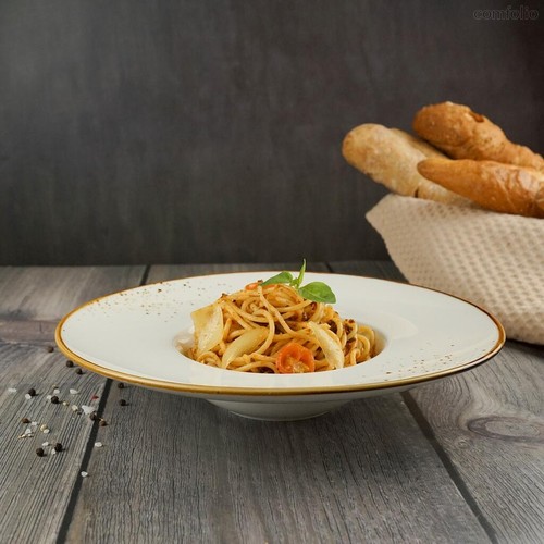 Тарелка глубокая 280 мл d 29 см h6 см для пасты Elegance Sune 4 шт. - P.L. Proff Cuisine