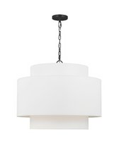 Чёрная люстра Ларедо, цвет матовый черный - Louvre Home