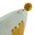 Подушка декоративная с помпонами с принтом Динозавр Toto из коллекции Tiny world 35х35 см - Tkano