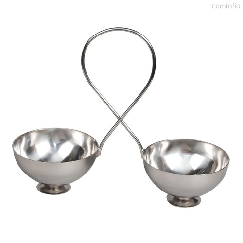 Емкость для подачи закусок/снэков двойной 410 мл d 12,1 см h7 см нерж. P.L. - P.L. Proff Cuisine