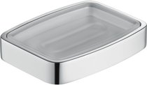 11655019001 ELEGANCE Мыльница настольная, матовый хрусталь, хром - Keuco