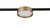 Slim Line Mini LED светильник MOON 12Вт, 3000К, D113xH34 мм, 510Лм, DC 24В, Ra>80, 100°, IP20, цвет корпуса: латунь - Donolux