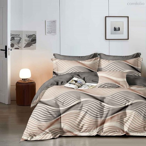 Комплект постельного белья CA-7-724 Дуэт Сатин печатный с наволочками 70х70х2шт.+ 50х70х2шт. - АльВиТек