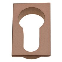 Накладка под цилиндр на прямоугольном основании Fratelli Cattini CYL 4FS-CU матовая медь 2 шт. - Fratelli Cattini