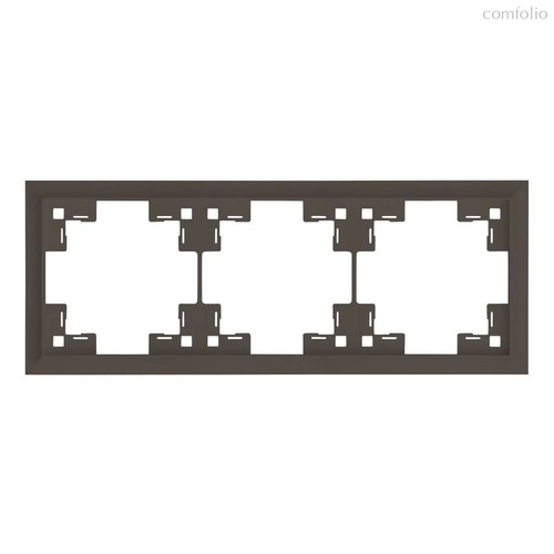 Трехместная рамка классик 35930 CP, капучино - Rikett