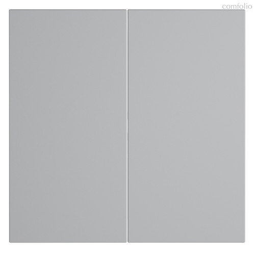 Клавиши для выключателя/переключателя двухклавишного, S70 серый - Voltum