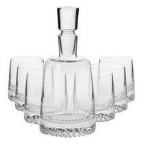 Набор графин и стаканы для виски Krosno Фьорд 7 предметов, 950 мл, 300 мл, п/к - Krosno