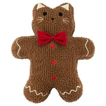 Подушка вязаная Кот из коллекции New Year Essential, 45x40 см - Tkano