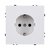 Розетка штепсельная SCHUKO 16A/250 В, белый глянцевый Kollinger Eclipse EC-014WG - Kollinger