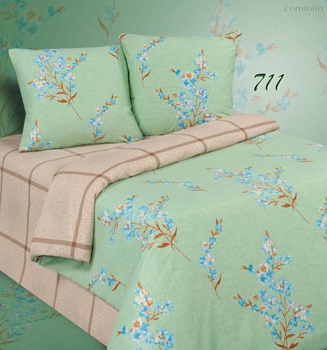 Комплект постельного белья ПА-3-711 Евро Поплин с наволочками 70х70х2шт. - АльВиТек