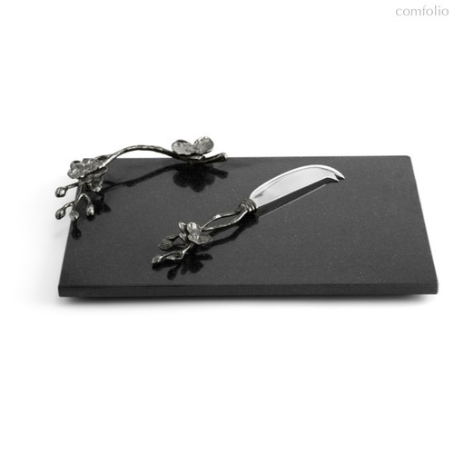 Доска для сыра с ножом Michael Aram 32x21см "Чёрная орхидея" - Michael Aram