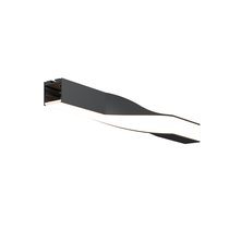 Радиусный профиль 35x35 Скрученный левый черный - Maytoni