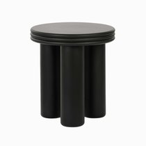 Кофейный столик Lador диаметр 40, цвет матовый черный - Cosmo