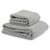 Полотенце для рук Waves серого цвета из коллекции Essential, 50х90 см - Tkano