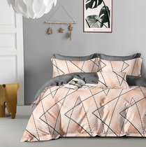 Комплект постельного белья CA-7-700 Дуэт Сатин печатный с наволочками 70х70х2шт.+ 50х70х2шт. - АльВиТек