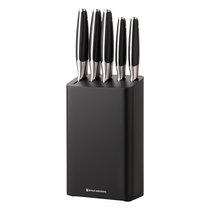 Набор ножей кухонных с подставкой Prime, 5 шт., черный - Smart Solutions