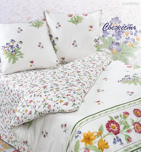 Комплект постельного белья ПА-4-Свежесть Семья Поплин с наволочками 70х70х2 шт. - АльВиТек