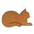 Коврик придверный Cat коричневый, цвет коричневый - Balvi