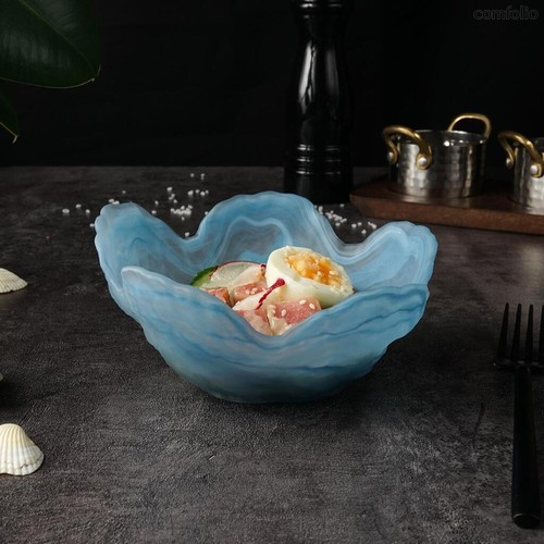 Салатник 250 мл d 16 см h7,5 см Blue Sunset звезда матовое стекло P.L. Proff Cuisine - P.L. Proff Cuisine