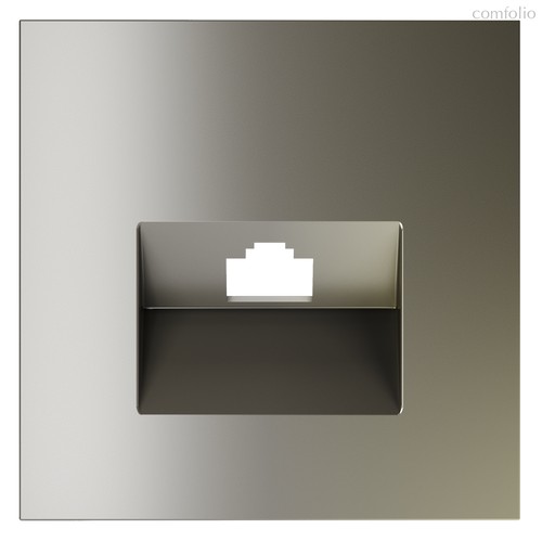 Накладка для розетки компьютерной RJ45 кат.6, S70 шелк - Voltum