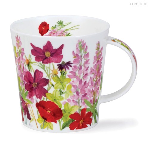 Кружка Dunoon Садовые цветы Кернгорм 480 мл, фарфор костяной, розовая - Dunoon