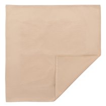 Салфетка сервировочная жаккардовая бежевого цвета из хлопка с вышивкой из коллекции Essential, 53х53 см - Tkano
