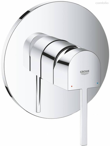 24059003 Plus Смеситель однорычажный для душа, круглая розетка, хром - Grohe