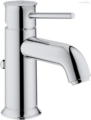 23161000 BauСlassiс Смеситель для раковины с донным клапаном, хром - Grohe