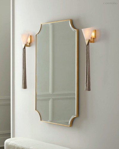 Зеркало в золотой раме Аверон, цвет золотой - Louvre Home