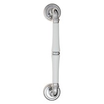 Ручка скоба Fratelli Cattini GRACIA CERAMICA BIANCO 300мм (250мм) D1-CR полированный хром - Fratelli Cattini