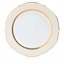 Тарелка акцентная Noritake Рочестер Золотой кант 23 см - Noritake