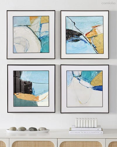 Сет из 4-x картин Lynx, цвет белый - Louvre Home