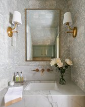 Зеркало в золотой раме Арьен, цвет золотой - Louvre Home