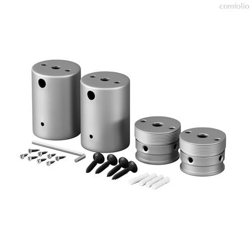 Набор для двухстороннего накладного монтажа круглого неона 360° D18 серебро - Maytoni