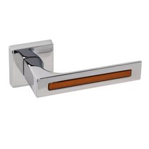 Дверная ручка Frascio Trend Tuke Glass Polished Chrome Brown Glass 625/50Q-PCR/BRGL - Frascio