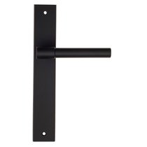 Дверная ручка на планке Fratelli Cattini "UNA" PL08-NM матовый черный - Fratelli Cattini