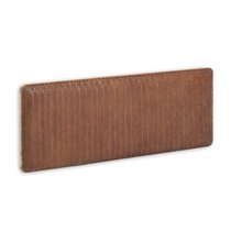 Изголовье кровати Natesa из массива тика и кожи 163 x 60 см - La Forma