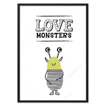 Монстр "Love monsters", 30x40 см - Dom Korleone