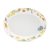 Блюдо для фруктов овальное Decor de table Полевые цветы 19,7х25,6 см, керамика, белое - Decor De Table