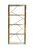 Стеллаж стекло прозр/золото 80x35x180см - Garda Decor