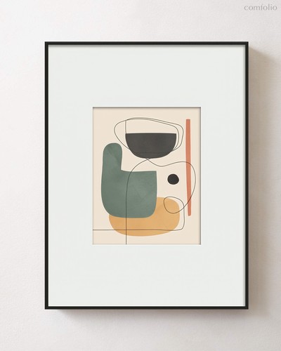 Интерьерный постер Balance, цвет бежевый - Louvre Home