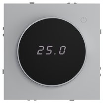 Терморегулятор электронный VOLTUM S70 с индикацией и датчиком, для теплого пола, серый - Voltum