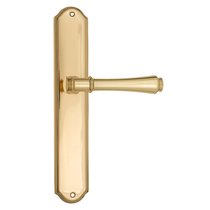 Дверная ручка Venezia Callisto на планке PL02 полированная латунь - Venezia Collezione