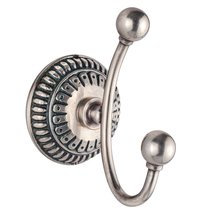 Крючок одинарный Классика, цвет Состаренное серебро - Covali