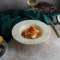 Тарелка глубокая 500 мл d 25 см h6 см прямой борт для пасты, для супа Antico By Bone - By Bone