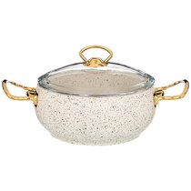 Кастрюля Agness с Антипригар. Покрытием Granite, Серия Mercury, 20x9 см, 2,6Л, Pfoa Free