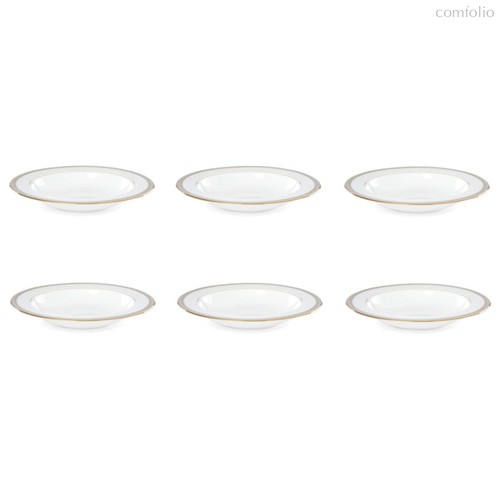 Набор тарелок суповых Lenox Золотые кружева 23 см, фарфор, 6 шт - Lenox